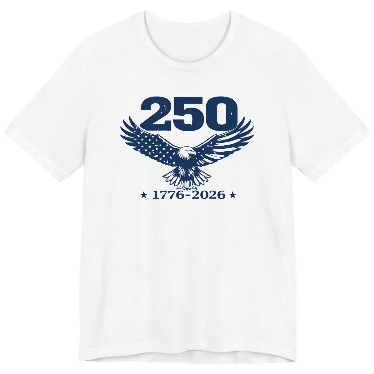 America 250th Anniversary Eagle Design Premium T-Shirt in White